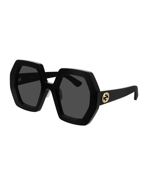 gucci hexagon sunglasses black|gucci sunglasses black friday.